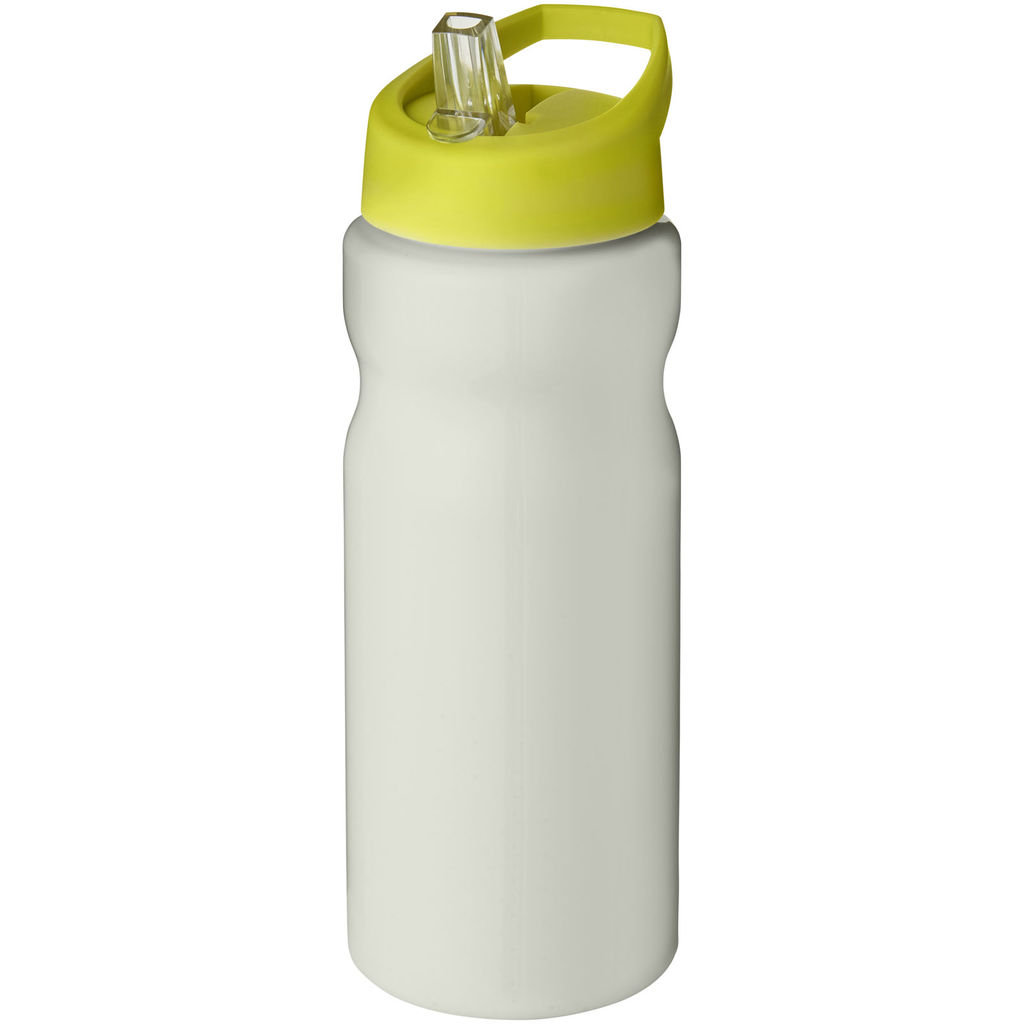 Спортивна пляшка H2O Eco об'ємом 650 мл з кришкою-носиком, колір кольору слонової кістки, лайм