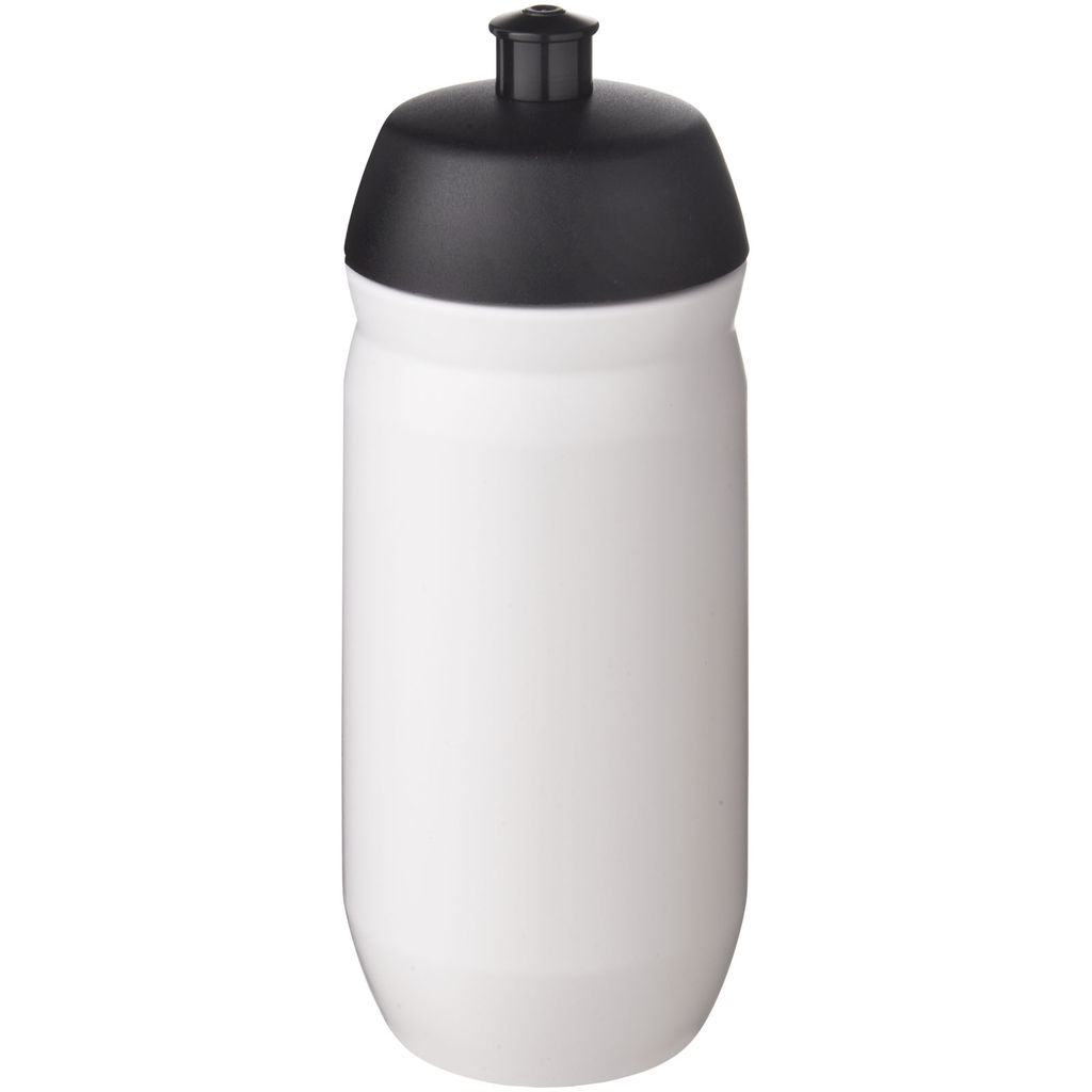Спортивная бутылка HydroFlex™ объемом 500 мл, цвет сплошной черный, белый