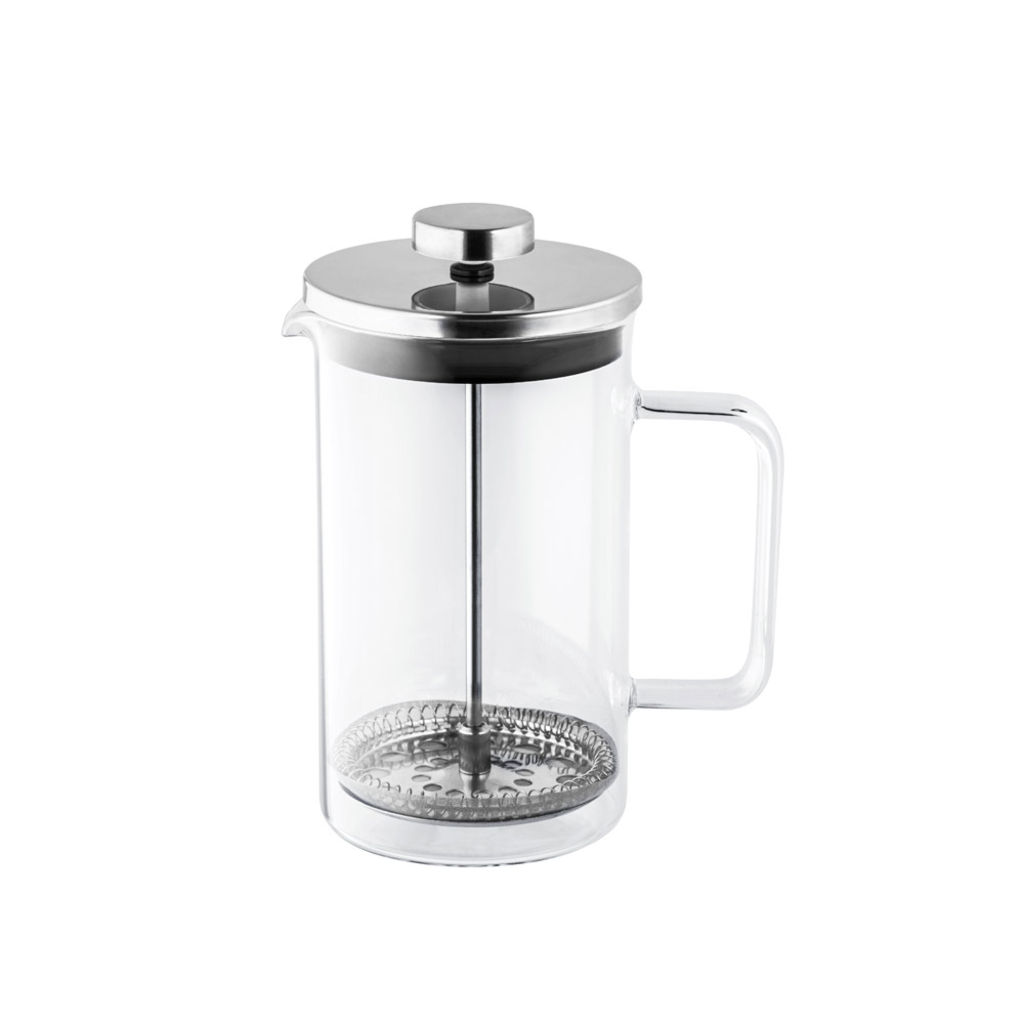 JENSON Стеклянная кофеварка на 600 мл, цвет серебряный