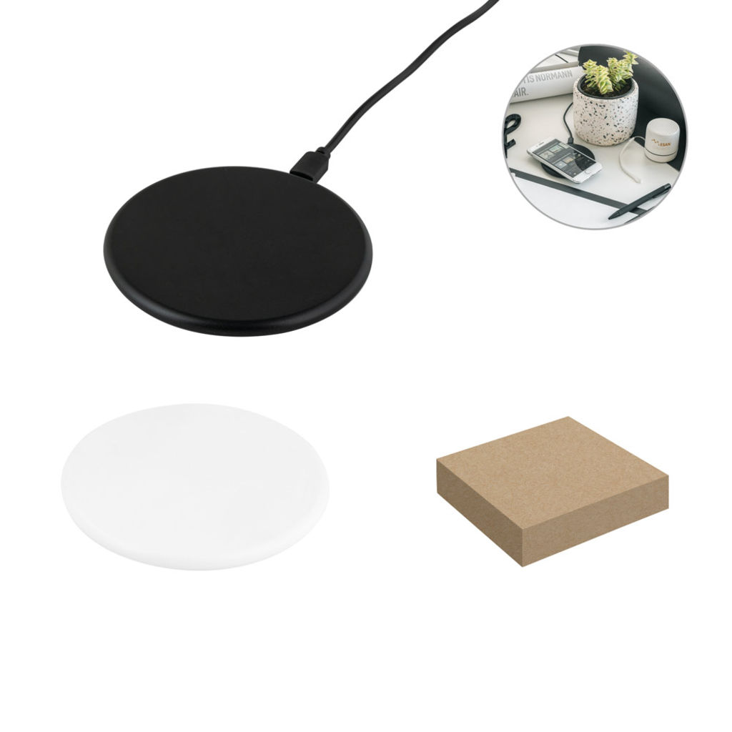 SOVERY. Бездротовий зарядний пристрій, колір білий - 97096-106- Фото №5