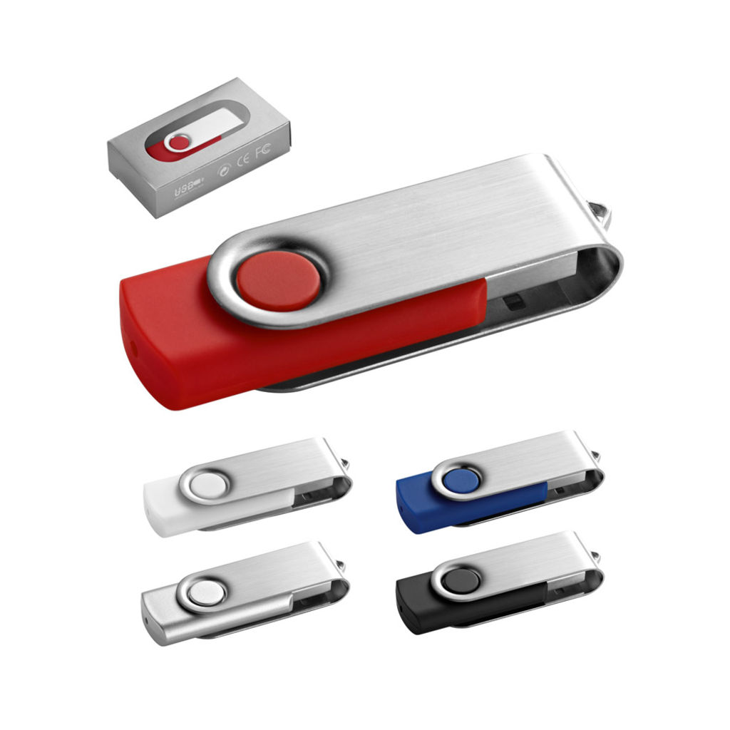 CLAUDIUS 16GB Флешка USB 16ГБ, цвет белый - 97433-106- Фото №2