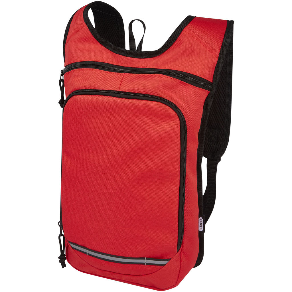 Рюкзак для прогулок Trails объемом 6,5 л, изготовленный из переработанного ПЭТ по стандарту GRS, цвет красный
