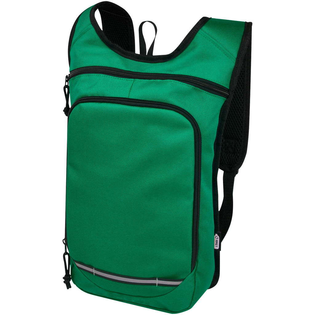 Рюкзак для прогулянок Trails об'ємом 6,5 л, виготовлений із переробленого ПЕТ за стандартом GRS, колір зелений
