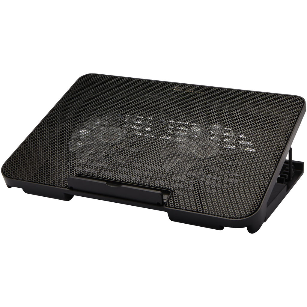 Охлаждающая подставка для игрового ноутбука Gleam, цвет сплошной черный