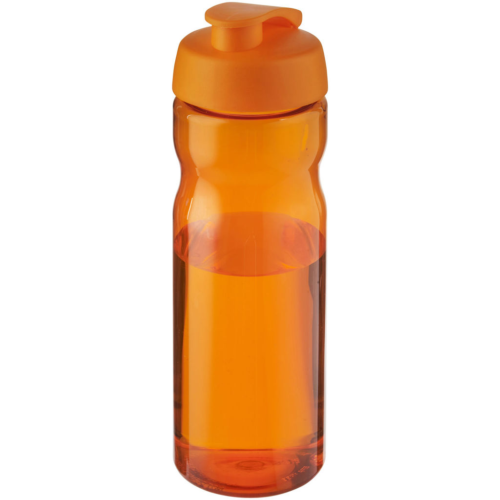 Спортивна пляшка H2O Eco об'ємом 650 мл з кришкою, що відкидається., колір помаранчевий