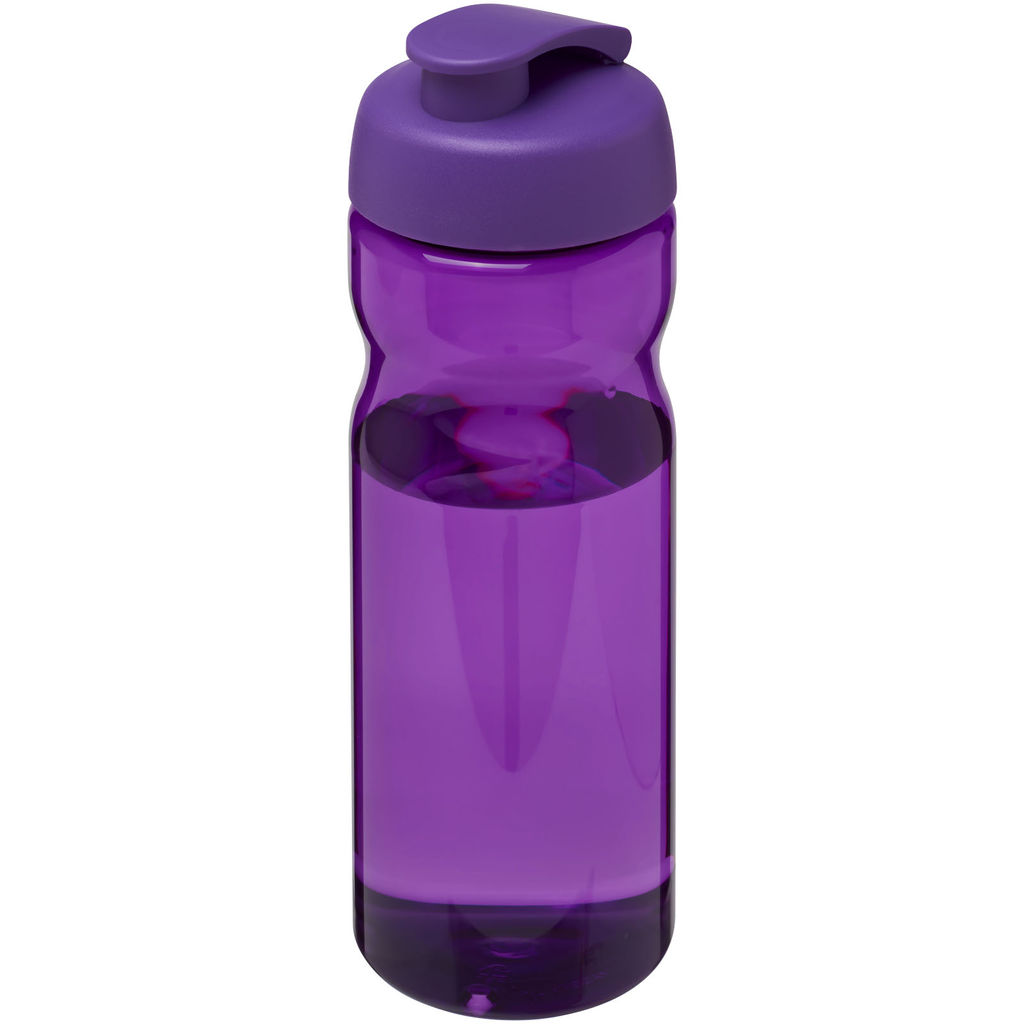 Спортивная бутылка H2O Eco объемом 650 мл с откидывающейся крышкой, цвет пурпурный, пурпурный