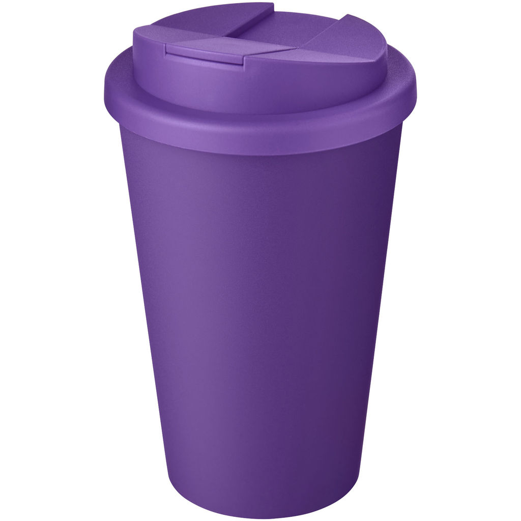 Кружка с герметичной крышкой Americano® Eco из переработанного материала объемом 350 мл, цвет пурпурный