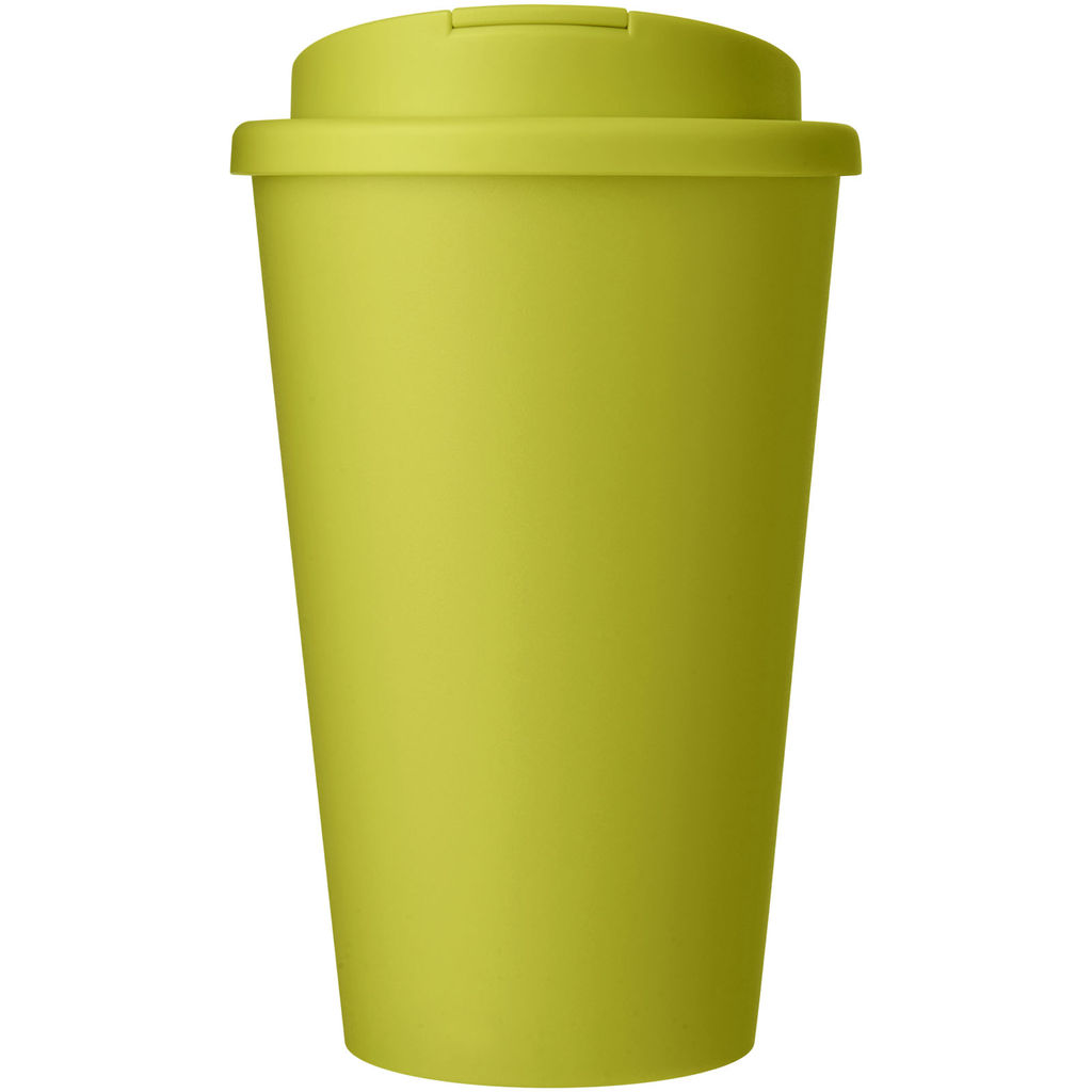 Кухоль з герметичною кришкою Americano® Eco з переробленого матеріалу об'ємом 350 мл, колір лаймовий - 21042509- Фото №2