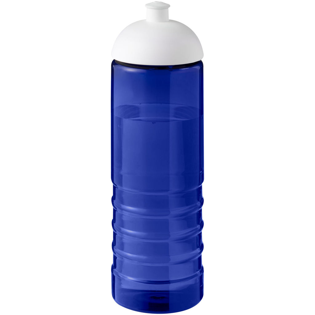 H2O Active® Eco Treble спортивная бутылка объемом 750 мл с куполообразной крышкой, цвет cиний, белый
