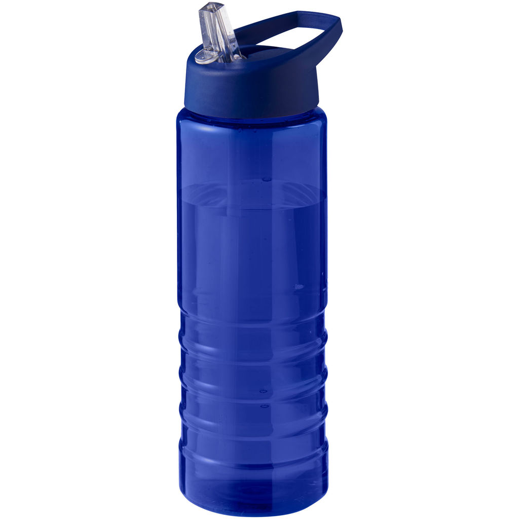 Спортивна пляшка H2O Active® Eco Treble об'ємом 750 мл із куполоподібною кришкою, колір синій