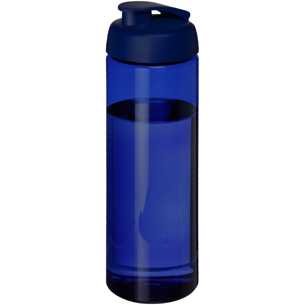 Спортивная бутылка H2O Active® Eco Vibe объемом 850 мл с откидывающейся крышкой, цвет cиний, cиний
