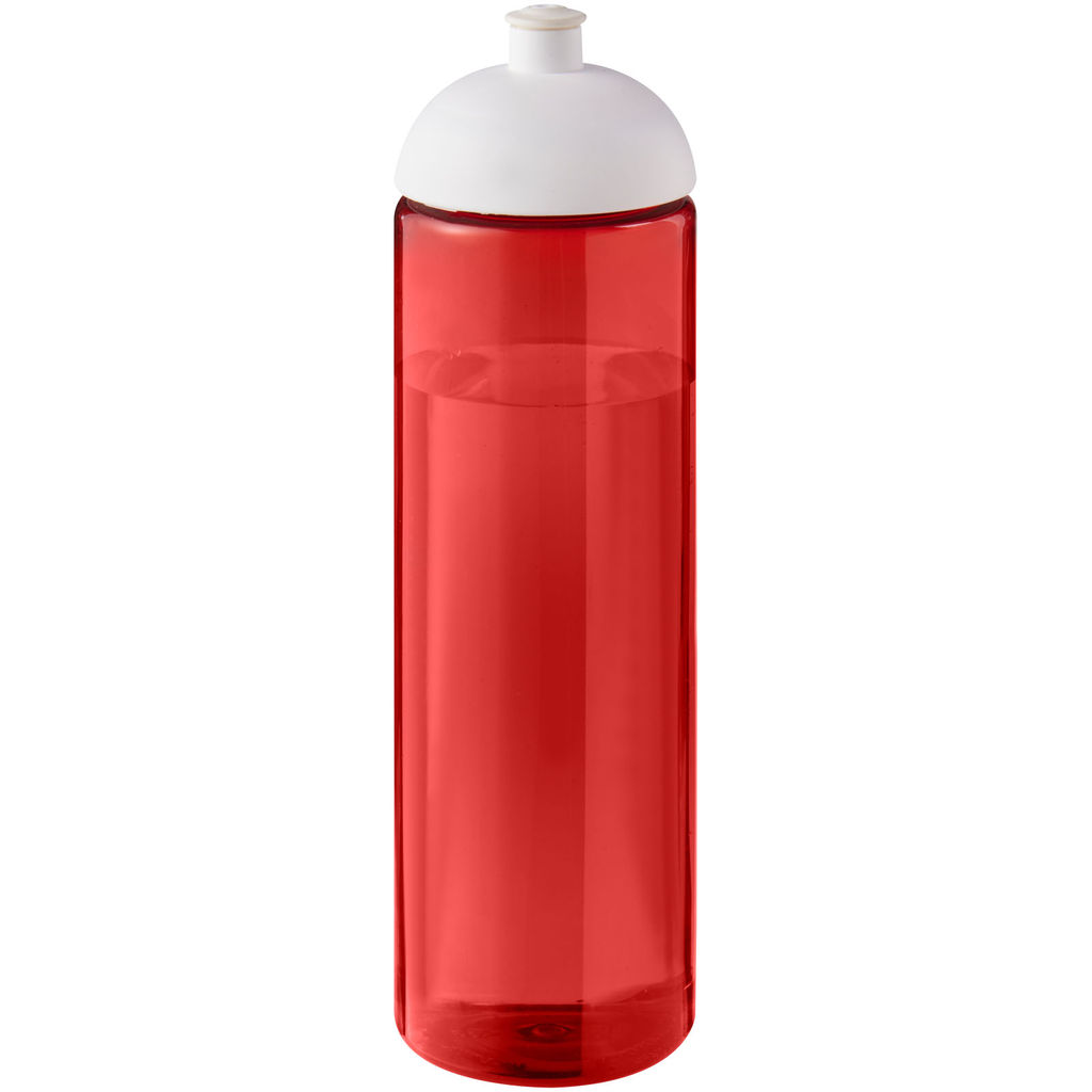Спортивна пляшка H2O Active® Eco Vibe об'ємом 850 мл із куполоподібною кришкою, колір червоний, білий