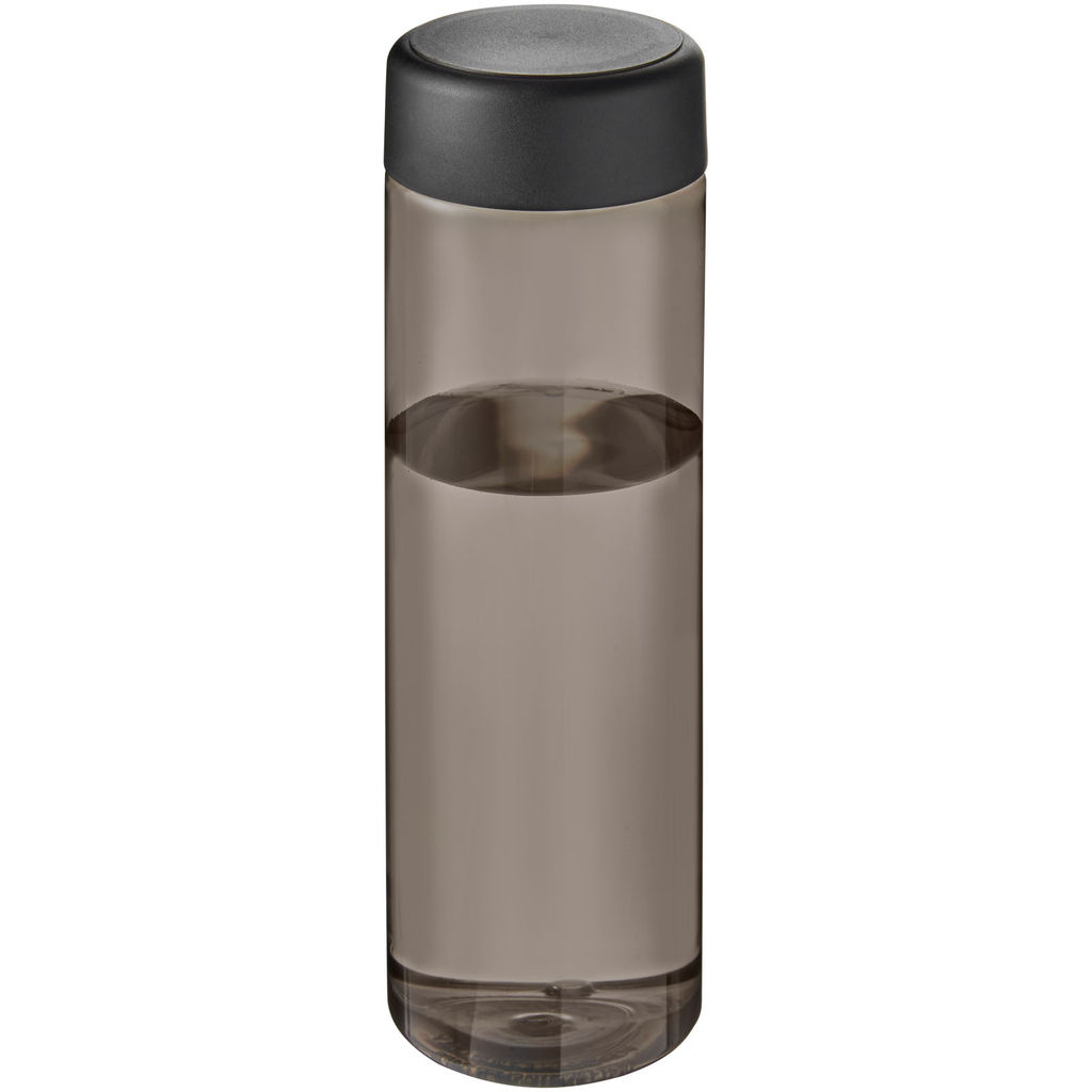 Бутылка для воды H2O Active® Eco Vibe объемом 850 мл, цвет темно-серый, сплошной черный