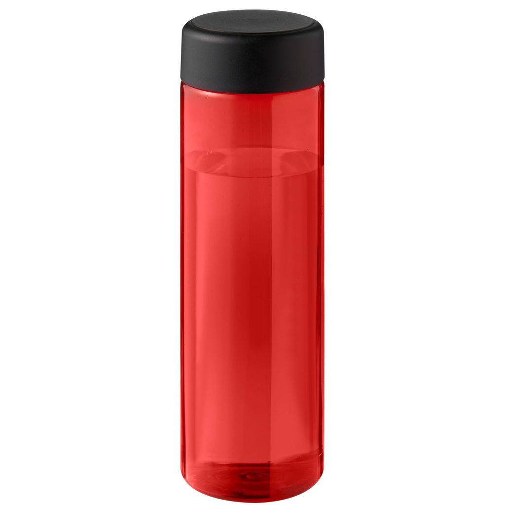 Бутылка для воды H2O Active® Eco Vibe объемом 850 мл, цвет красный, сплошной черный