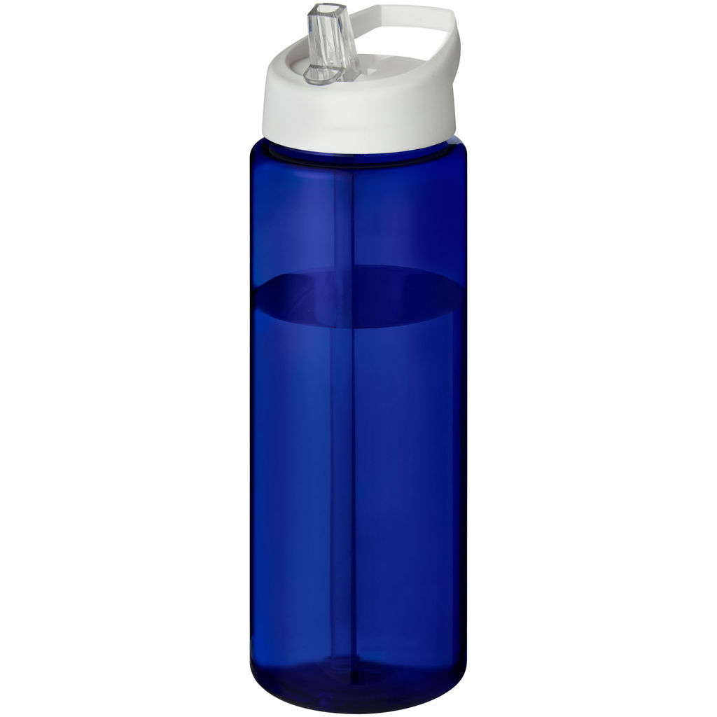Спортивная бутылка H2O Active® Eco Vibe объемом 850 мл с крышкой-носиком, цвет cиний, белый