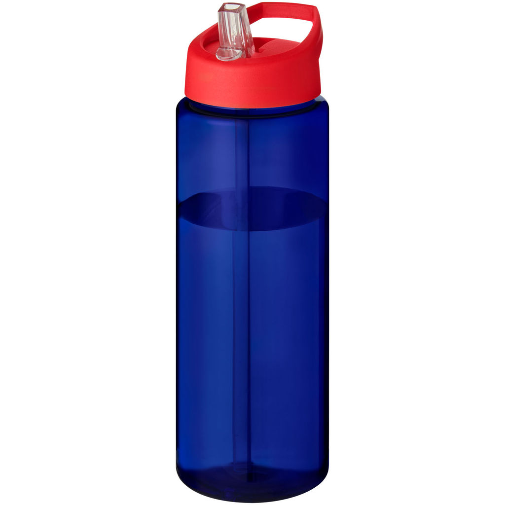 Спортивная бутылка H2O Active® Eco Vibe объемом 850 мл с крышкой-носиком, цвет cиний, красный