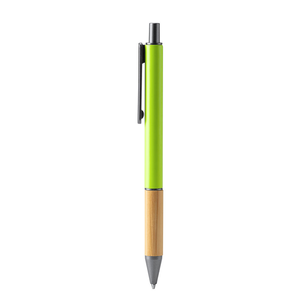 Металлическая шариковая ручка, цвет зеленый