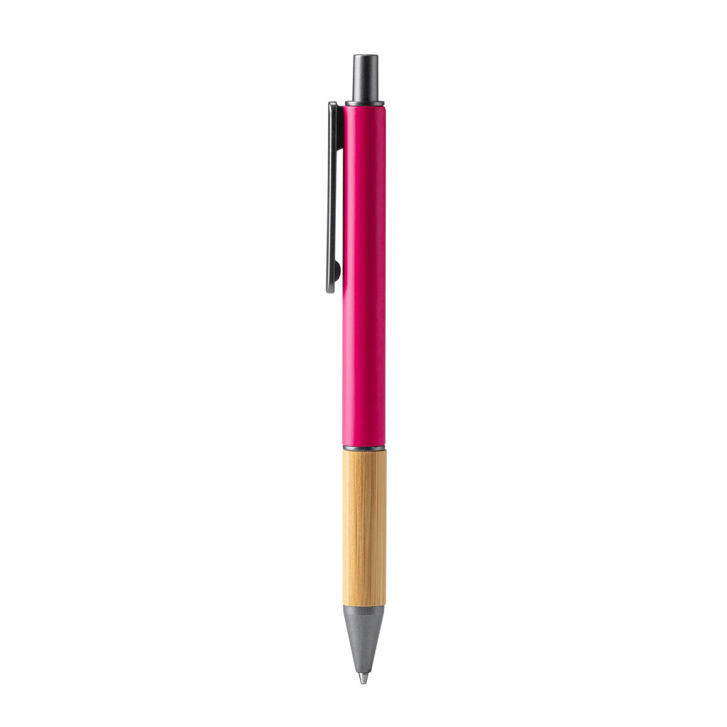 Металлическая шариковая ручка, цвет розовый