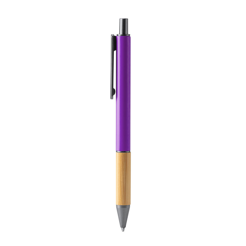 Металева кулькова ручка, колір пурпурний