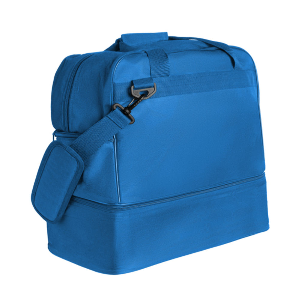 Спортивная сумка с двойной ручкой и длинным регулируемым ремнем для переноски, цвет королевский синий  размер UNICA