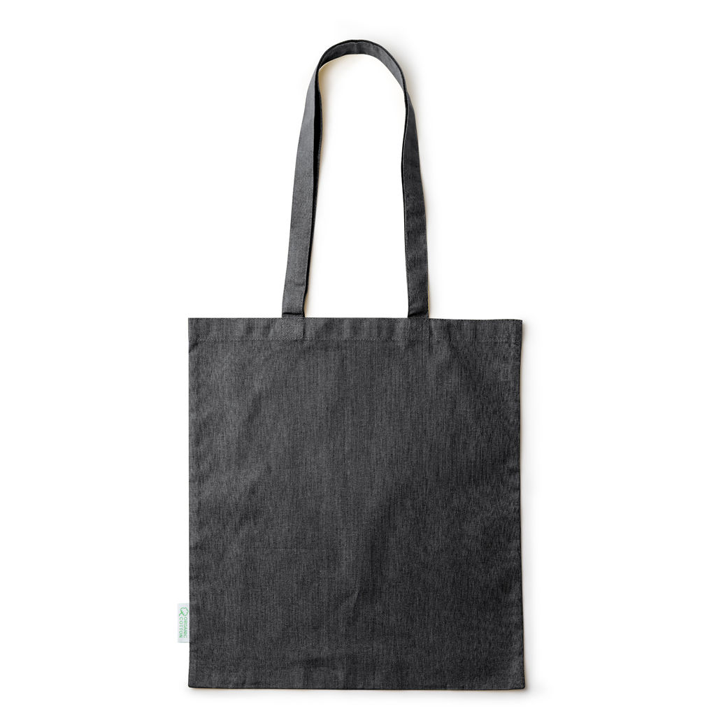 Велика сумка зі 100% органічної бавовни, колір black