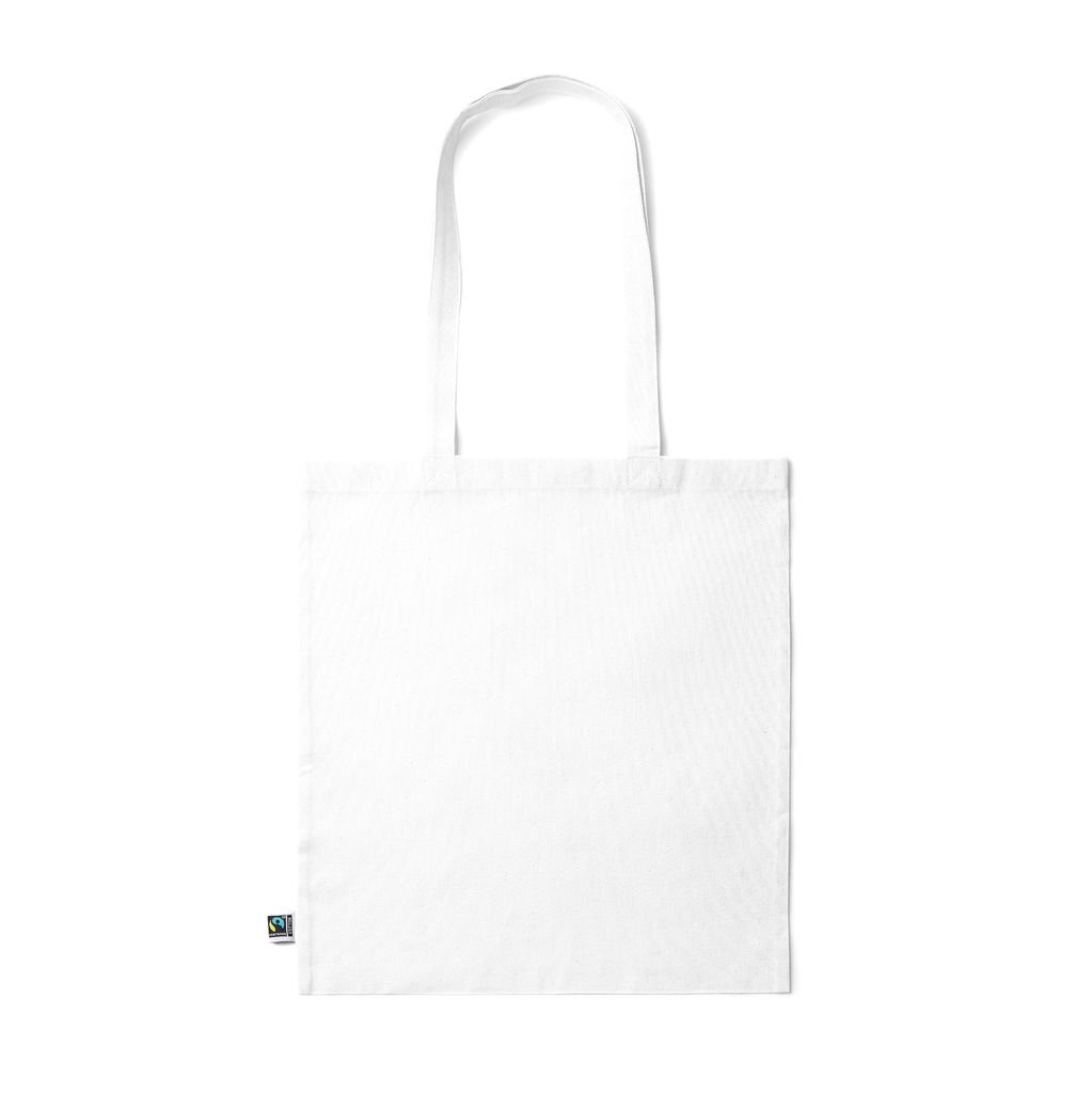 Кольорова сумка з 100% бавовни, колір білий