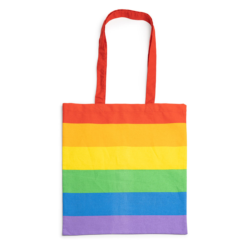 Різнобарвна сумка зі 100% бавовни, колір різнокольоровий