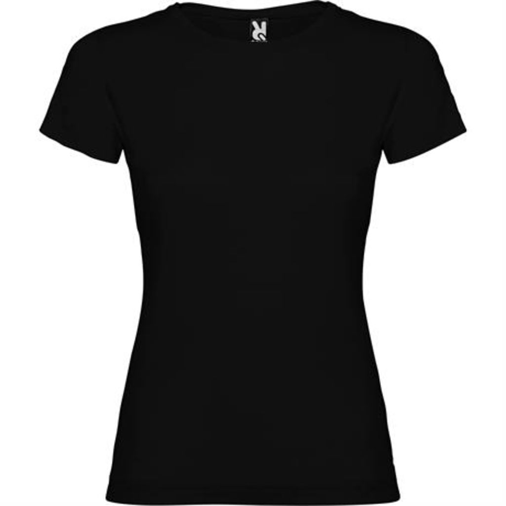 Приталена футболка з короткими рукавами та боковими швами, колір чорний  розмір 3XL