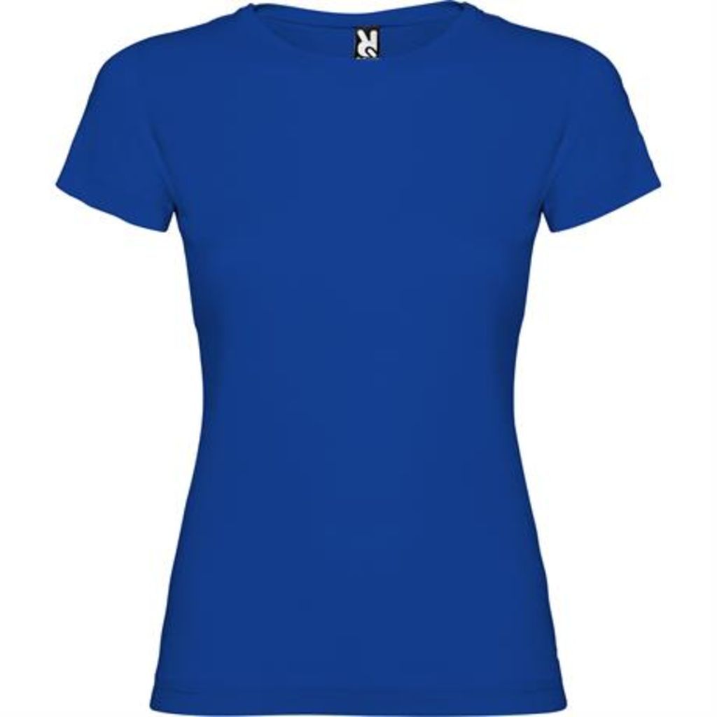 Приталена футболка з короткими рукавами та боковими швами, колір яскраво-синій  розмір 3XL