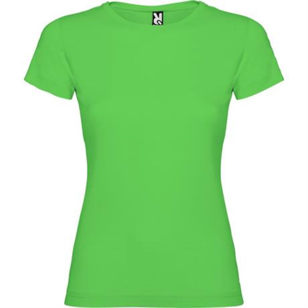 Приталена футболка з короткими рукавами та боковими швами, колір зелений оазис  розмір 3XL