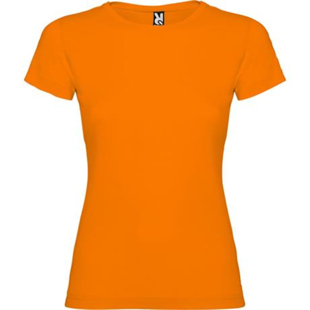 Приталенная футболка с короткими рукавами и боковыми швами, цвет оранжевый  размер 3XL