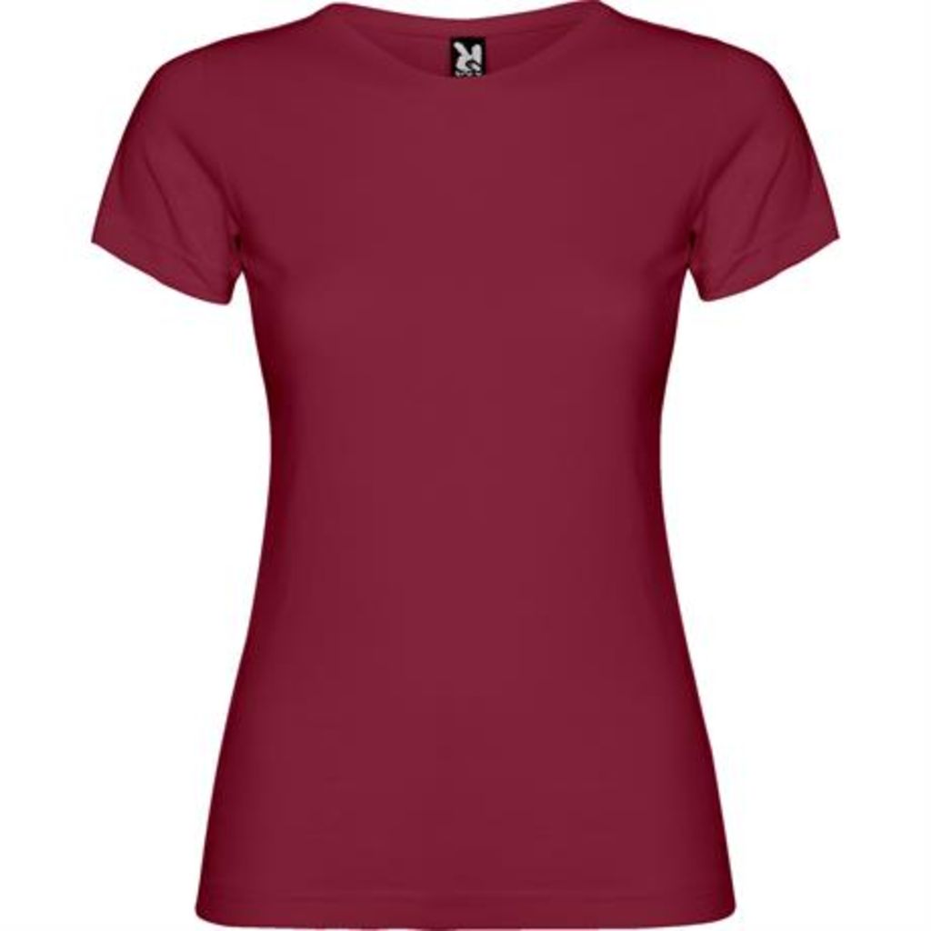Приталенная футболка с короткими рукавами и боковыми швами, цвет гранатовый  размер 3XL