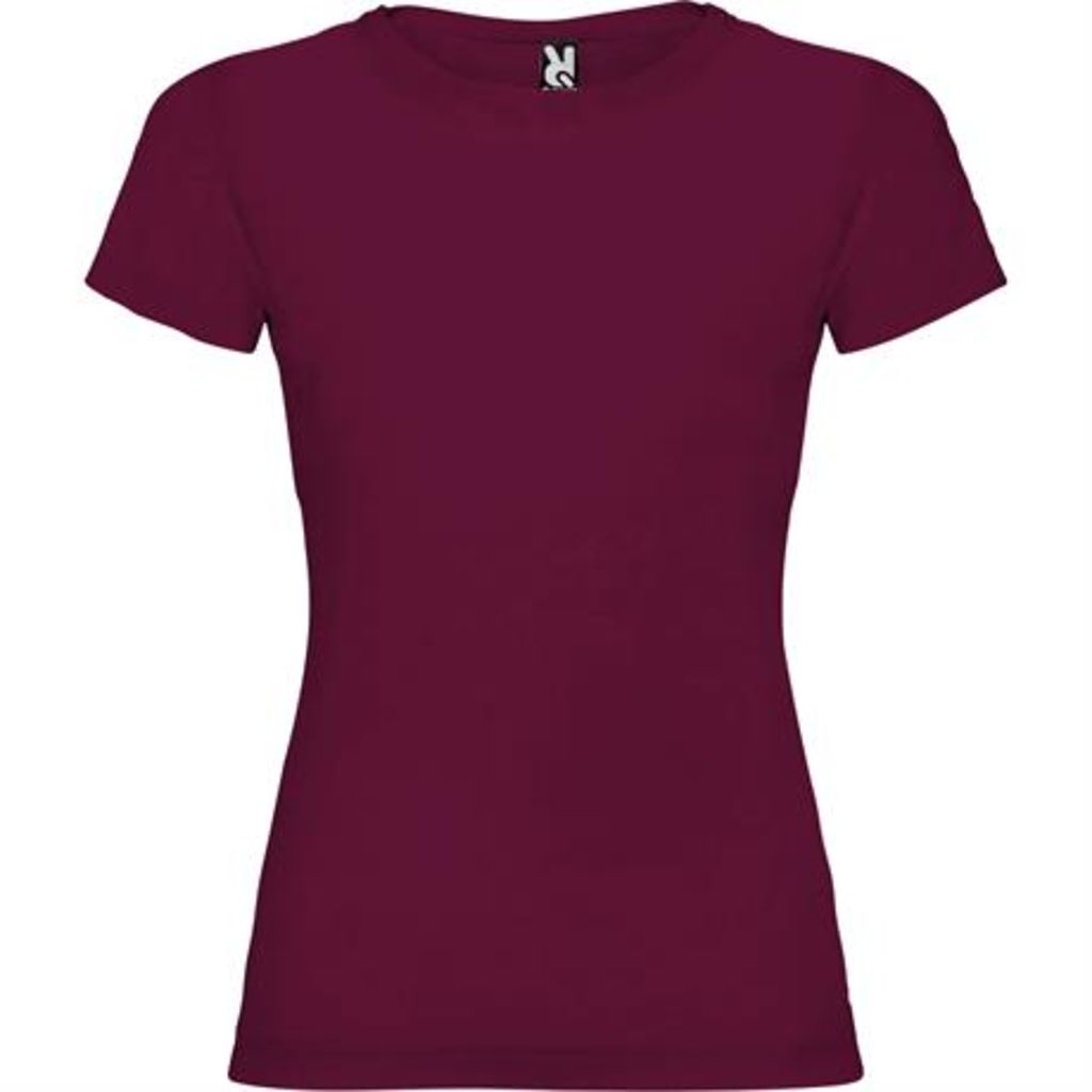 Приталена футболка з короткими рукавами та боковими швами, колір бордовий  розмір 3XL