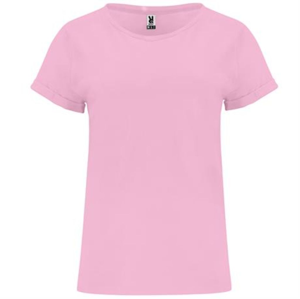 Женская футболка с короткими рукавами, цвет светло-розовый  размер S