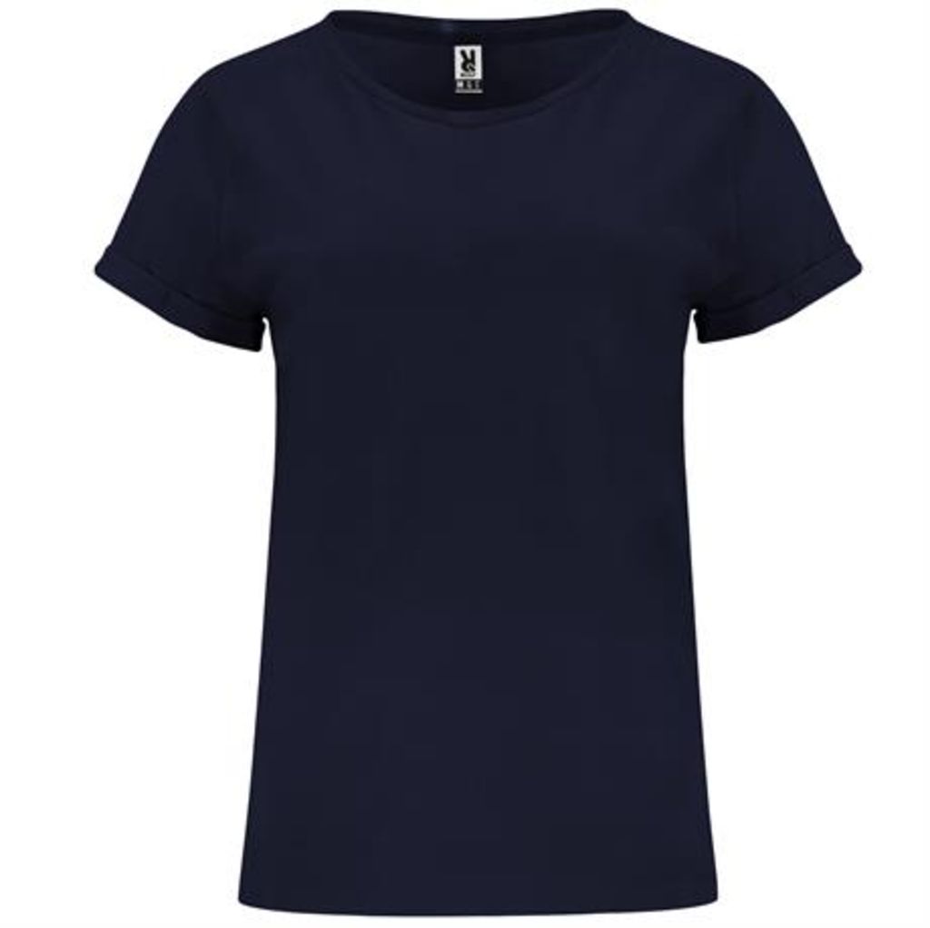 Женская футболка с короткими рукавами, цвет морской синий  размер S