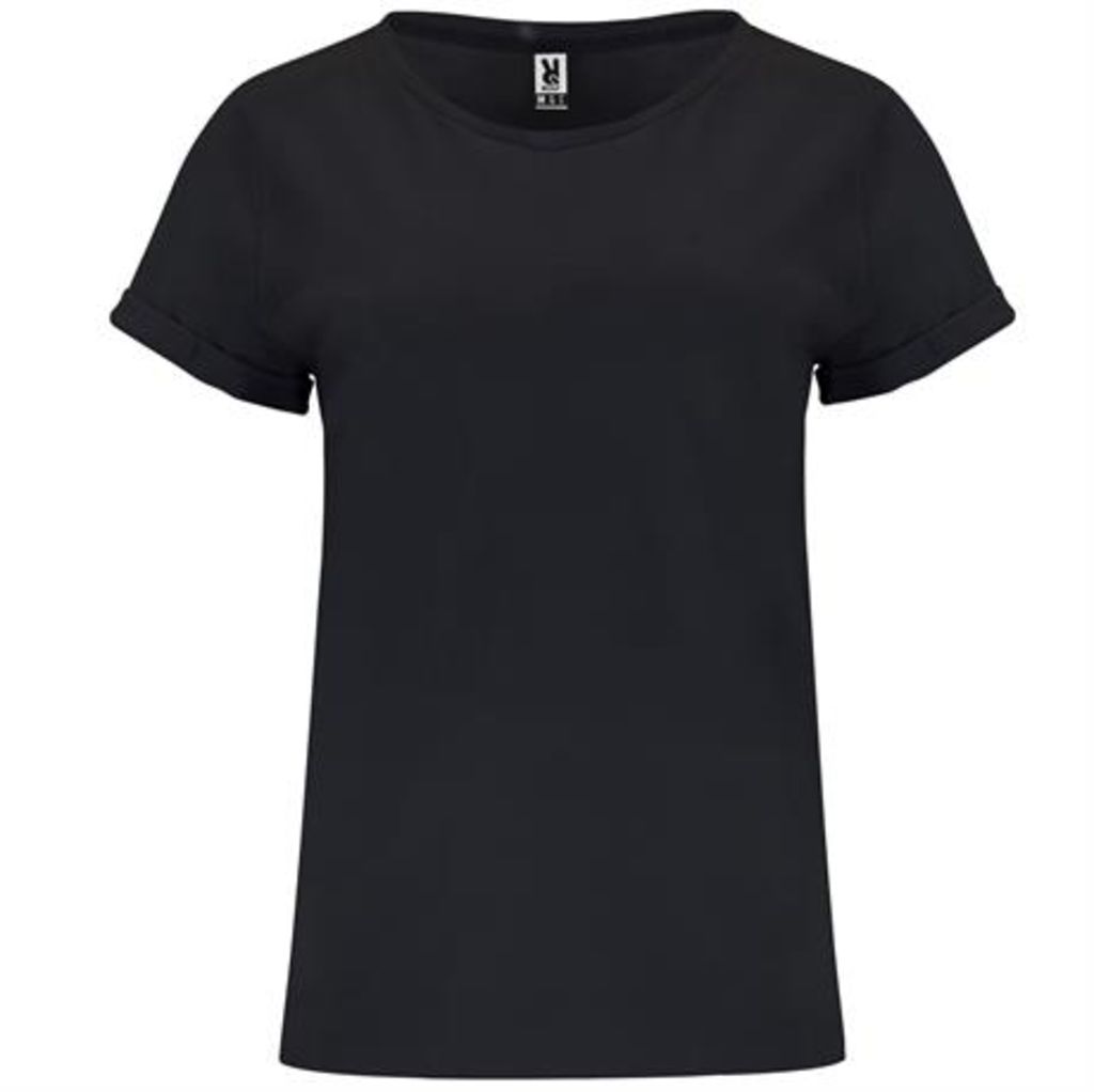 Женская футболка с короткими рукавами, цвет черный  размер 3XL