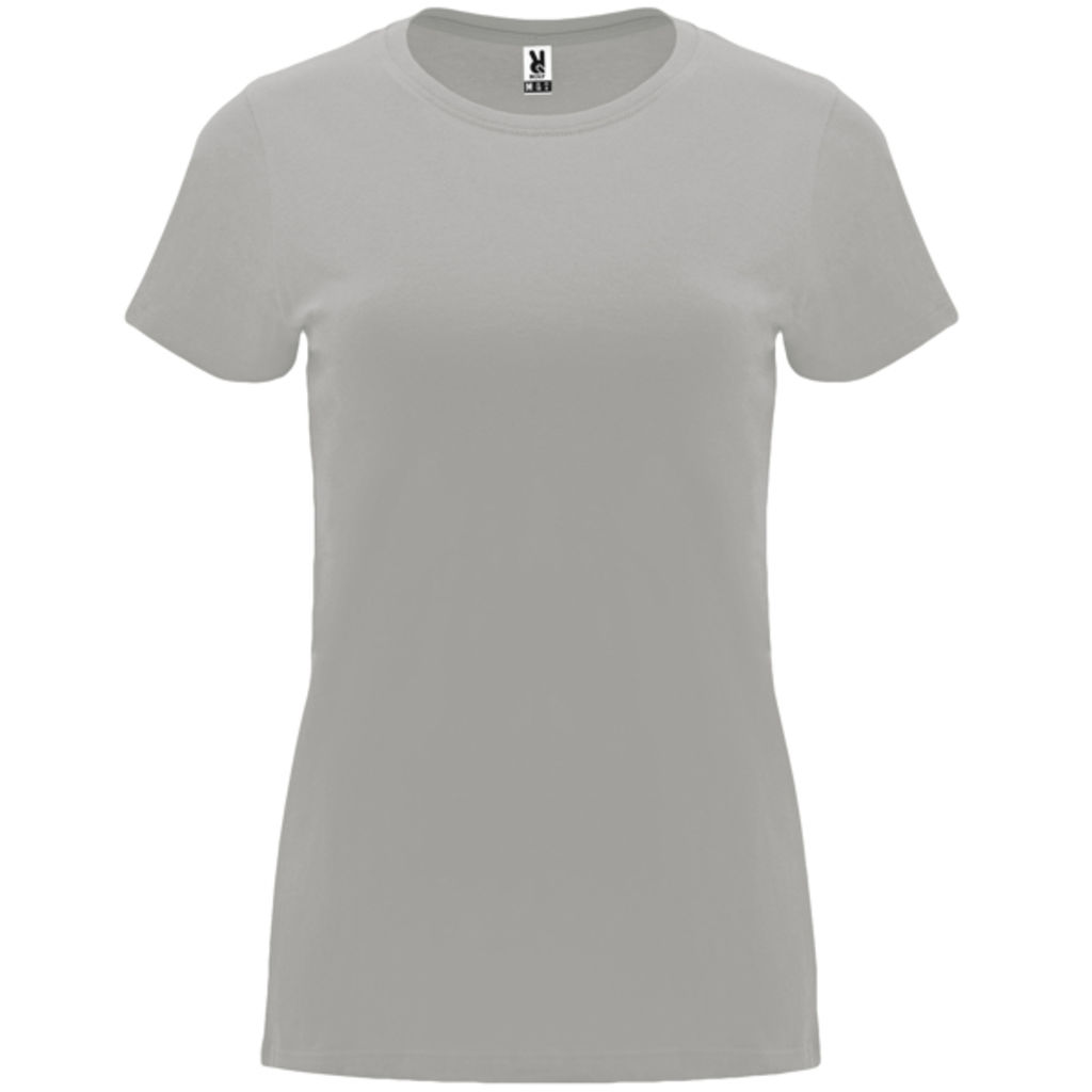 Приталенная женская футболка с короткими рукавами, цвет опаловый  размер S