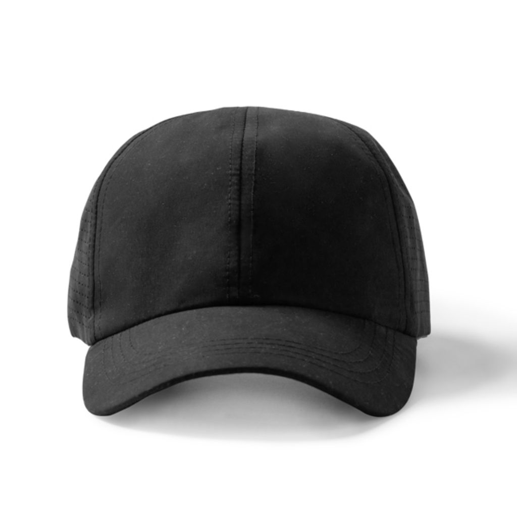 Дихаюча спортивна кепка, колір чорний