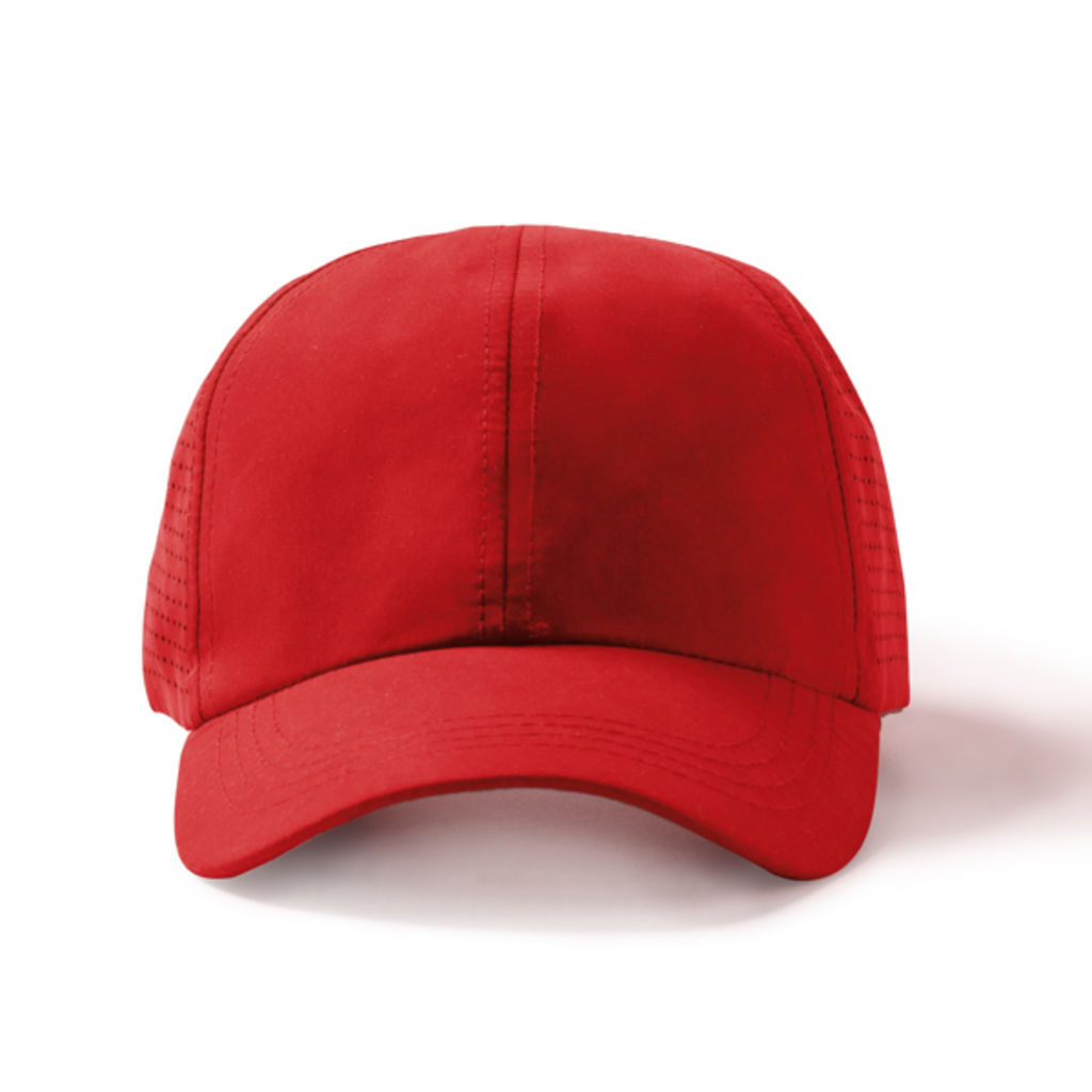 Дихаюча спортивна кепка, колір червоний