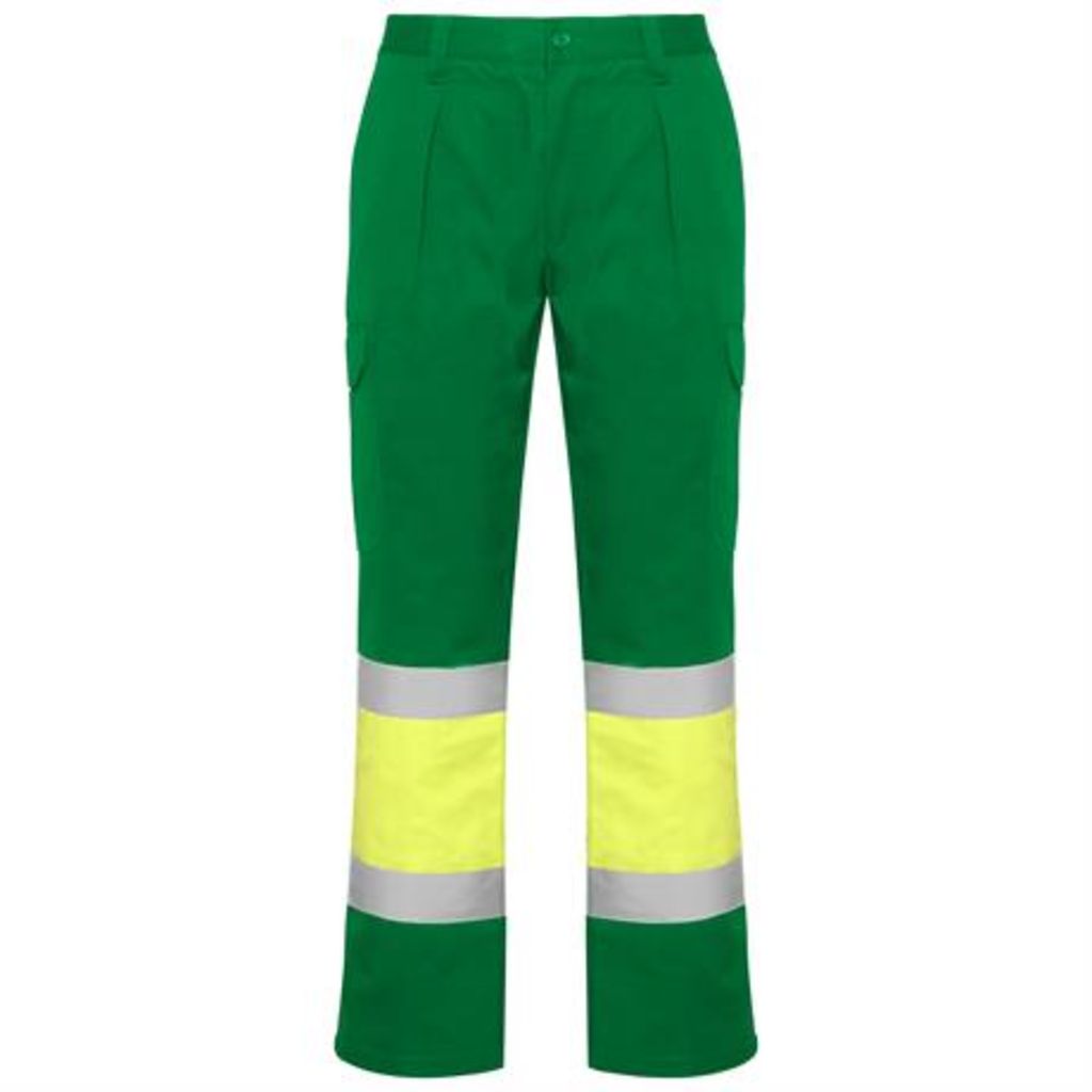 Зимові штани підвищеної видимості з кількома кишенями, колір garden green, fluor yellow  розмір 38