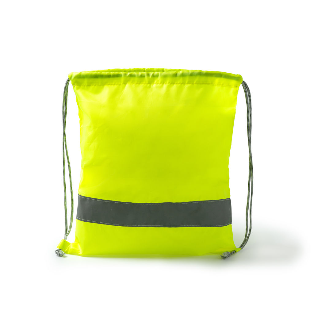 Рюкзак на веревках, цвет флуоресцентный желтый