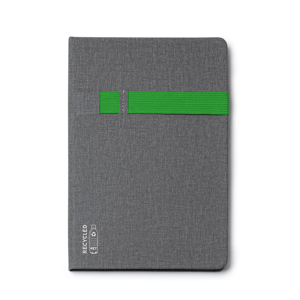 Блокнот формату А5, колір зелений