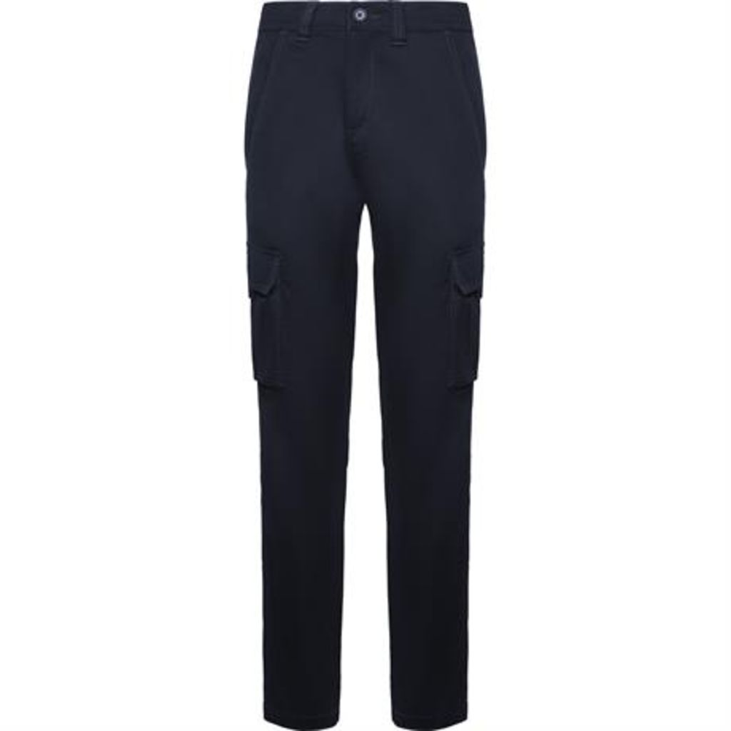 Женские удлиненные брюки с эластаном для легкости движений, цвет морской синий  размер 50