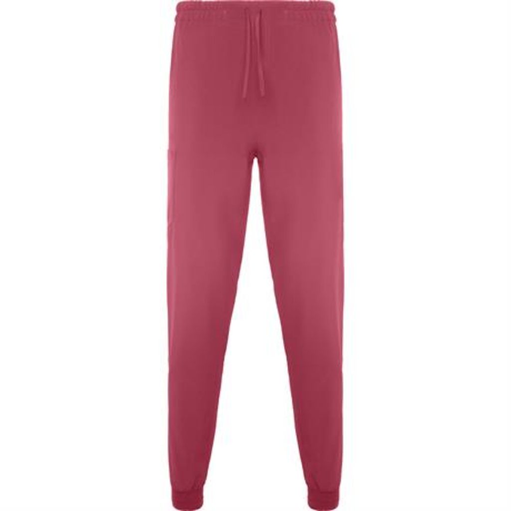 Прямі подовжені штани унісекс, колір рожевий  розмір S