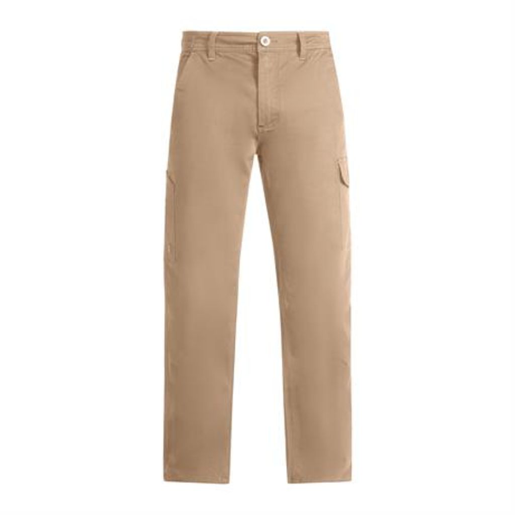 Толстые удлиненные брюки с эластаном, цвет камель  размер 60