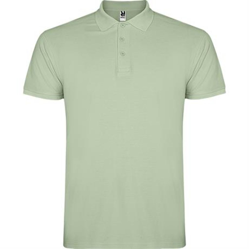 Мужская футболка поло с короткими рукавами, цвет mist green  размер S