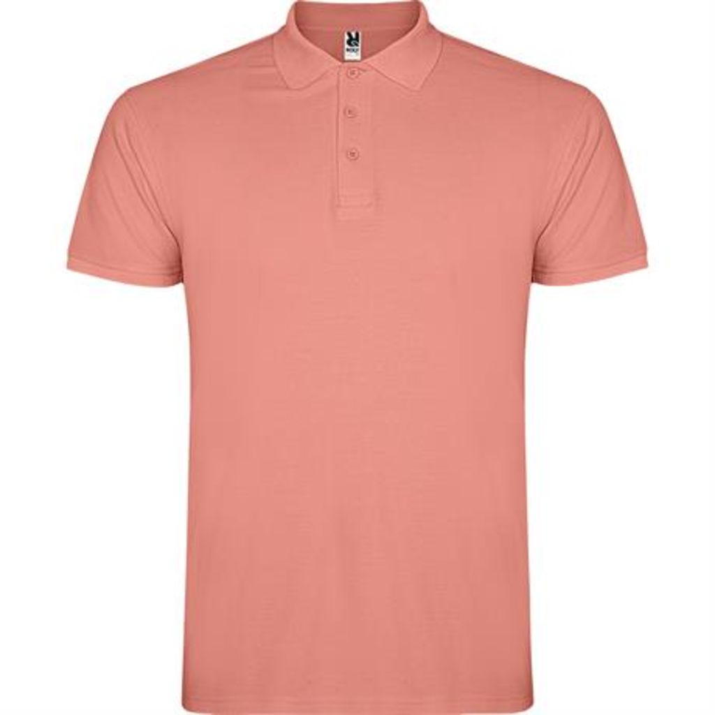 Чоловіча футболка поло з короткими рукавами, колір clay orange  розмір S