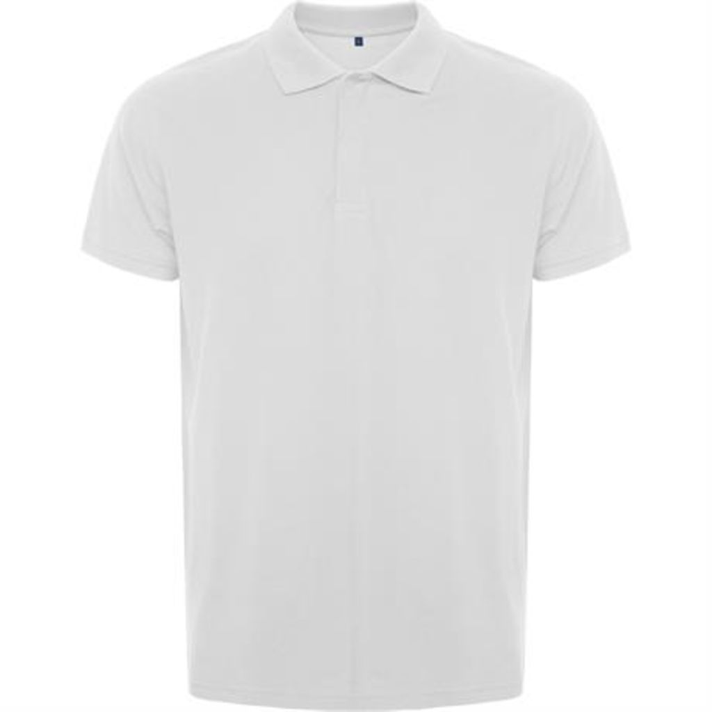 Сорочка-поло з коротким рукавом, колір білий  розмір S