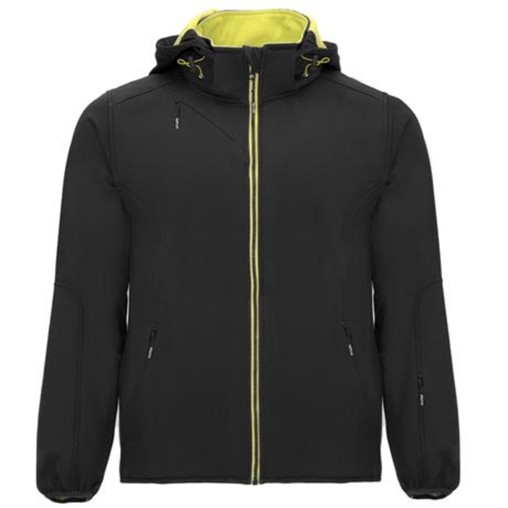 Двухслойная спортивная куртка SoftShell, цвет черный  размер XS