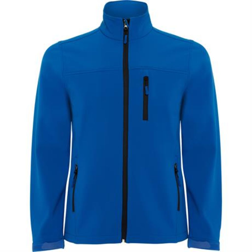 Двошарова куртка SoftShell, колір яскраво-синій  розмір 3XL